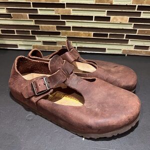Birkenstock Paris - Size 39 8.5 Mary Jane Beautiful Brown Rare